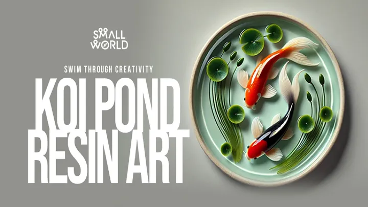 Small World - Koi Pond Resin Art