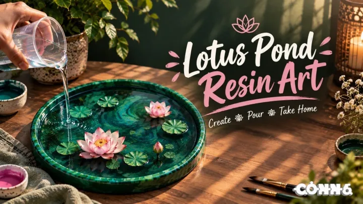 Lotus Pond Resin Art