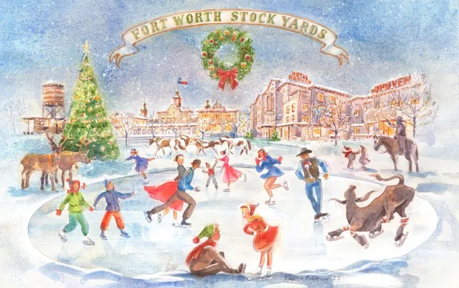 Giddy Up and Glide ~ Ice Skating in the Fort Worth Stockyards