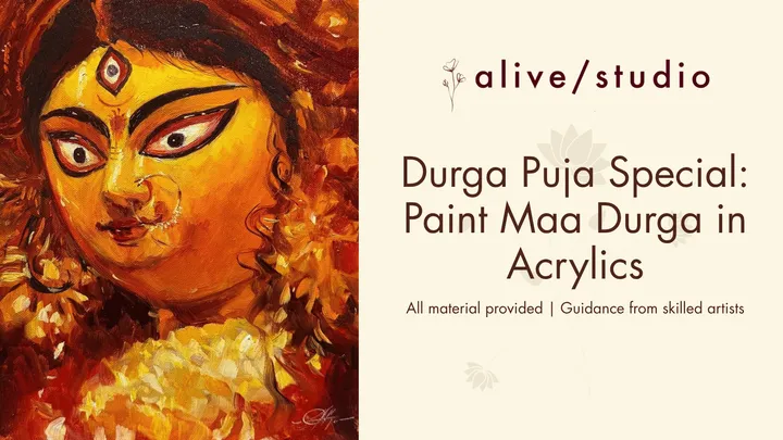 Durga Puja Special: Paint Maa Durga in Acrylics