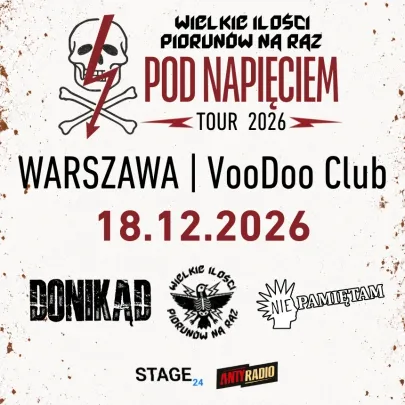 Wielkie Ilości Piorunów na Raz + Nie Pamiętam + Donikąd | Warszawa | 18.12