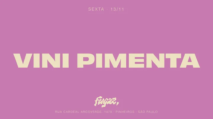 Fugaz recebe Vini Pimenta