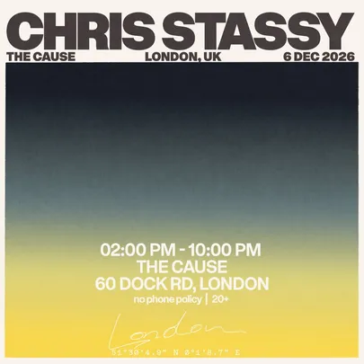[SOLD OUT] CHRIS STASSY - LONDON WEEKENDER - The Cause