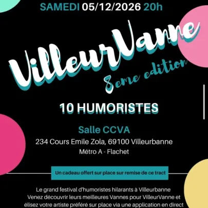Festival Humour VilleurVanne édition 8 soir 2