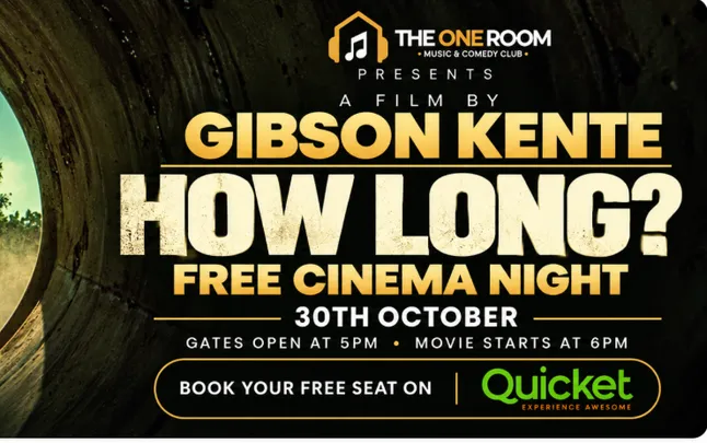 GIBSON KENTE FILM HOW LONG?