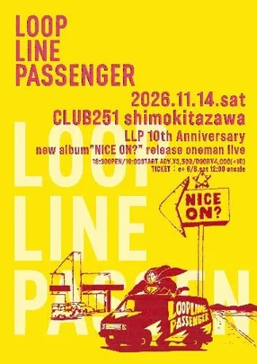 LLP 10th Anniversary new album”NICE ON?” release ワンマンlive