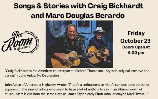 Songs & Stories with Craig Bickhardt and Marc Douglas Berardo