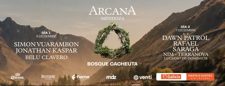 Arcana Experience  - 5 y 7 de diciembre @ Cacheuta