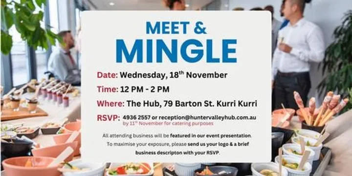 Meet & Mingle at the Hub Networking Event in November
