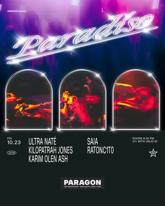 Paradiso: Ultra Naté, Kilopatrah Jones, Karim Olen Ash + Saia, RATONC1T0