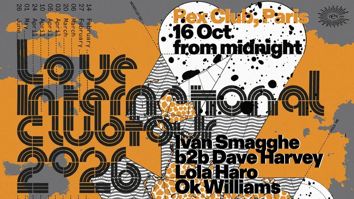 Love International: Ivan Smagghe b2b Dave Harvey, Lola Haro, OK Williams