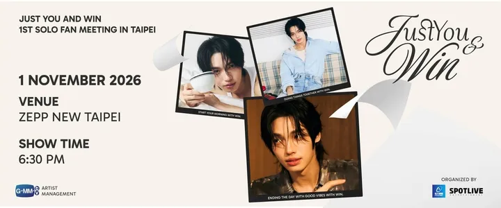 JUST YOU & WIN 1ST SOLO FAN MEETING IN TAIPEI