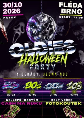 Oldies Halloween party by EIVB & Mendelka Parties x BRNO