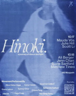 [NYC Premiere] Hinoki: An Immersive Dance and Sound Performance with Maude Vôs, Ali Berger +TBA