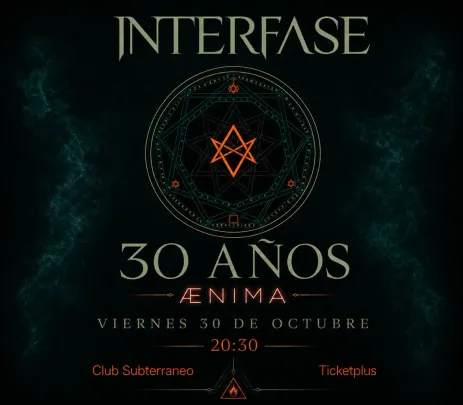 INTERFASE ★ VIERNES 30 OCTUBRE ★ Club Subterráneo