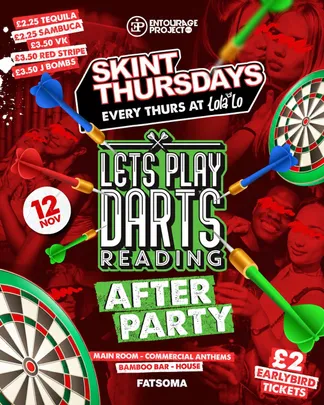 SKINT THURSDAYS - DARTS AFTERPARTY🎯❤️