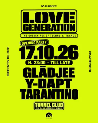 LOVE GENERATION: THE GOLDEN AGE OF TECHNO & TRANCE