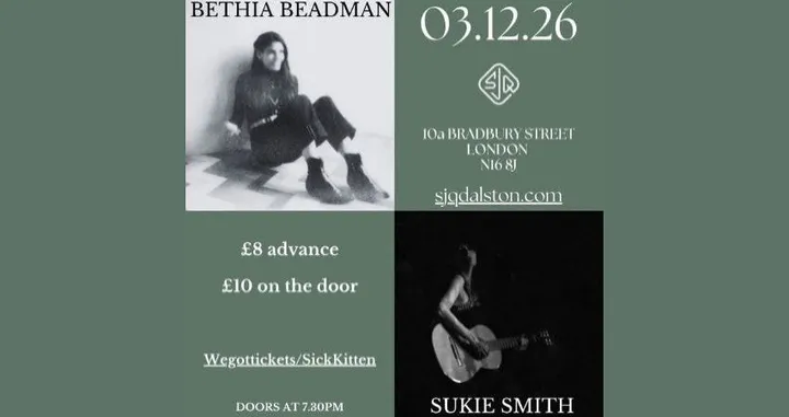 BETHIA BEADMAN SHOW with support from SUKIE SMITH