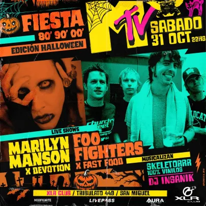 FIESTA MTV 80' 90' 00 ' Edición Halloween en San Miguel