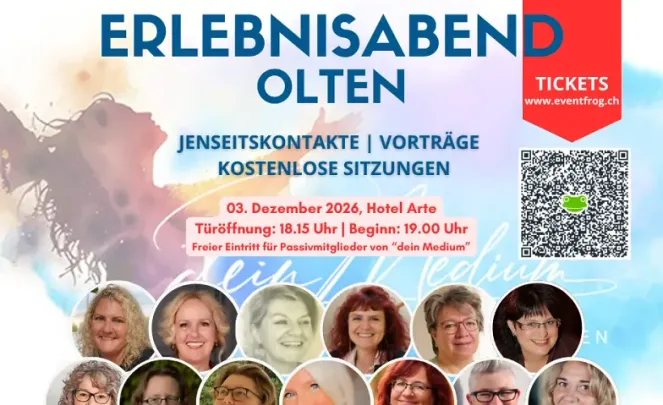 Erlebnisabend Medialität & Heilen mit kostenlosen Sitzungen