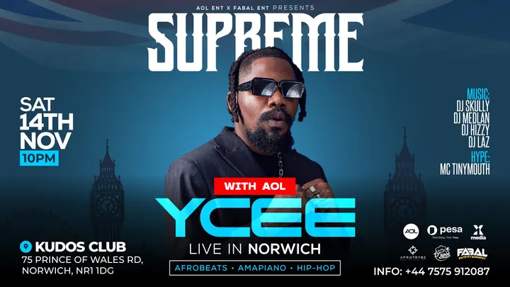 YCEE LIVE IN NORWICH | SUPREME WITH AOL