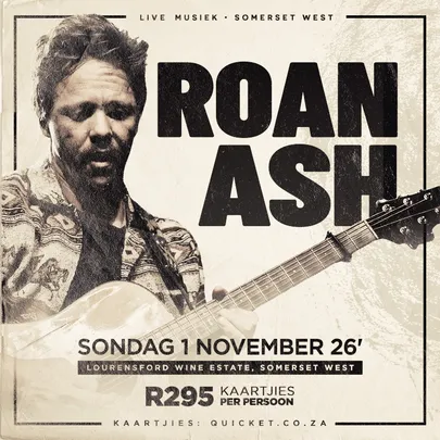 ROAN ASH Live @ Lourensford Wine Estate, Somerset West