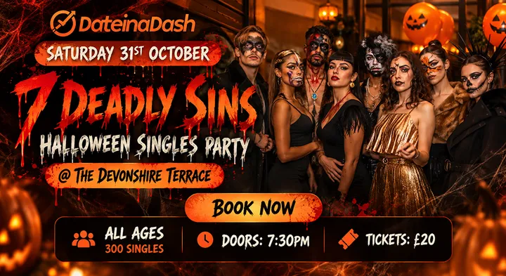 Seven Deadly Sins 🎃 Halloween Singles Party | 250+ Singles