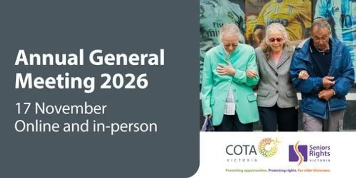 COTA Victoria Annual General Meeting 2026
