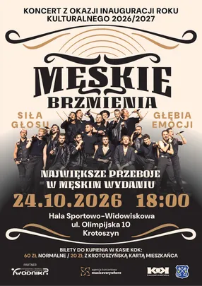 Męskie Brzmienia - koncert z okazji Inauguracji Roku Kulturalnego