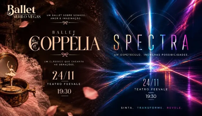 Ballet COPPÉLIA e SPECTRA em Novo Hamburgo