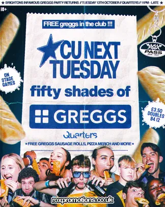 CU NEXT TUESDAY | 50 SHADES OF GREGGS 🌭❤️ | 13/10/2026