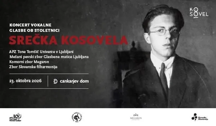 Koncert vokalne glasbe ob stoletnici Srečka Kosovela
