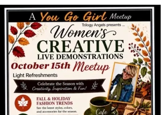You Go Girl Meetup presents Women's Creative Live Demonstrations