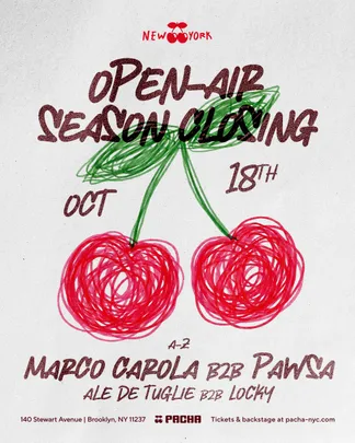 Marco Carola b2b PAWSA - Pacha Open-Air Season Closing