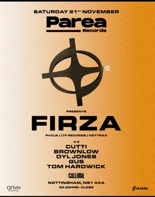 PAREA PRESENTS: FIRZA 21st NOVEMBER AT CALLUNA