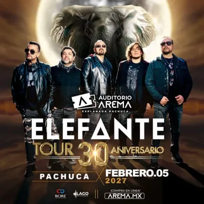 Elefante: 30 Aniversario en Pachuca
