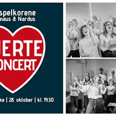 Hjertekoncert - Gospel  for Hjerteforeningen med Emmaus & Nardus