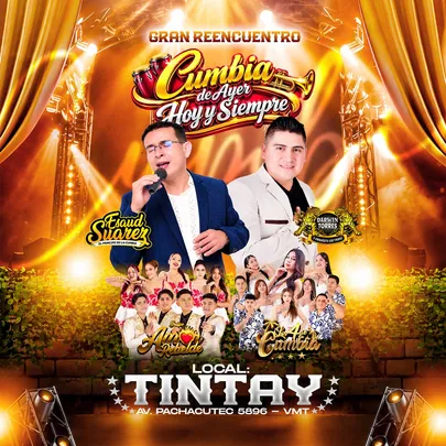 Cumbia de Ayer, Hoy y Siempre: Esaud Suárez, Darwin Torres, Amor Rebelde y más en Tintay