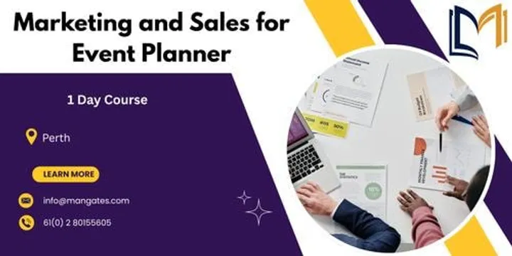 Marketing and Sales for Event Planner: 1 Day Course in Perth