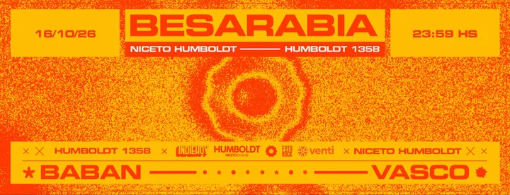 BESARABIA pres. BABAN & VASCO en Humboldt | Niceto Club