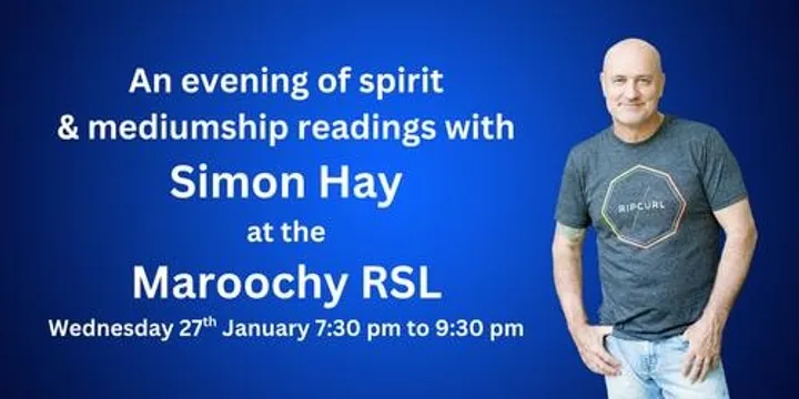 Aussie medium Simon Hay at the Maroochy RSL