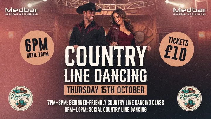 🤠 COUNTRY LINE DANCING CLASS AT MEDBAR 🤠