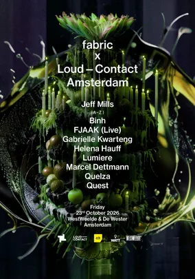 fabric x Loud-Contact: Jeff Mills, FJAAK (Live), Marcel Dettmann, Helena Hauff, Quest, Quelza