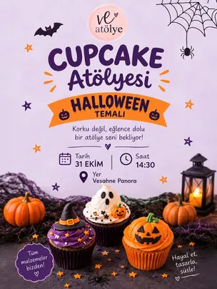 Cupcake Atölyesi  ( Hallowen Temalı )