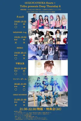 【夜公演】Tribu presents Deep Thursday 4