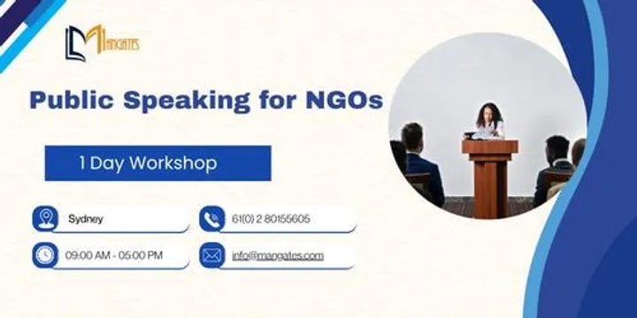 Public Speaking for NGOs: 1 Day Training in Sydney