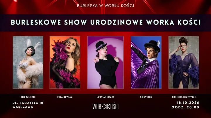 Burleskowe Show Urodzinowe Worka Kości