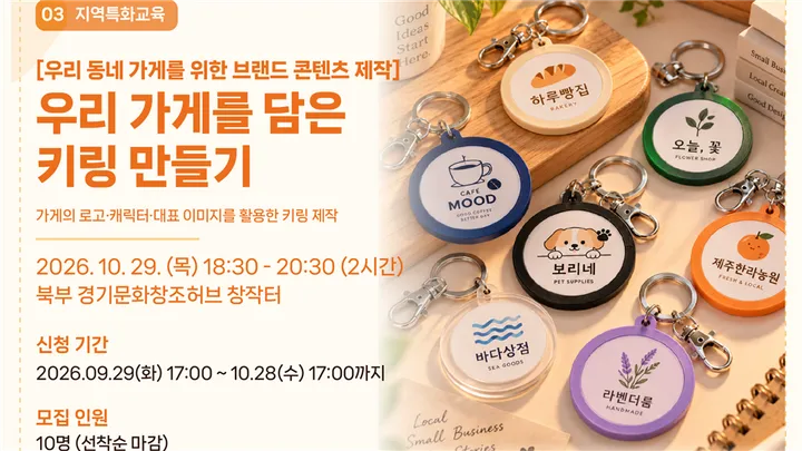 우리 가게를 담은 키링 만들기