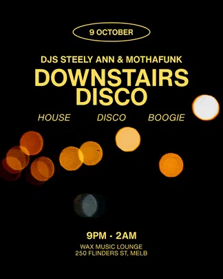 DOWNSTAIRS DISCO • Steely Ann & Mothafunk