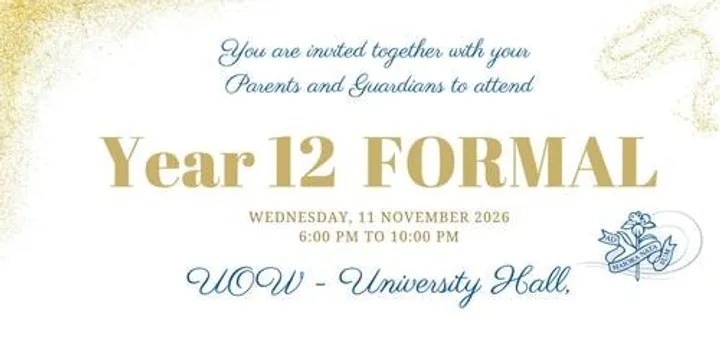 2026 Year 12 Formal